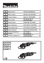 Предварительный просмотр 1 страницы Makita GA7070 Instruction Manual