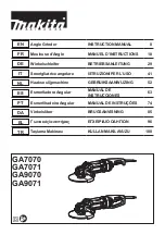 Makita GA7071 Instruction Manual preview