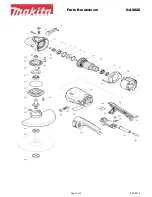 Makita GA902 Parts Breakdown preview