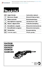 Makita GA9020KD Instruction Manual preview