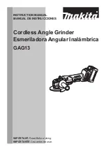 Makita GAG13 Instruction Manual preview