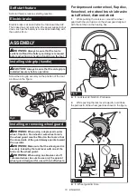 Preview for 10 page of Makita GAG14 Instruction Manual