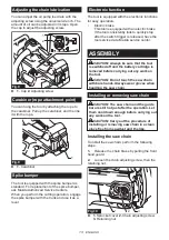 Предварительный просмотр 13 страницы Makita GCU01 Instruction Manual