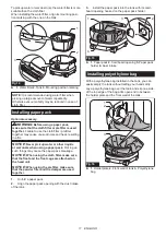 Предварительный просмотр 11 страницы Makita GCV01 Instruction Manual