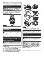 Preview for 10 page of Makita GCV02 Instruction Manual