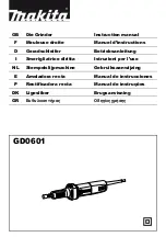 Preview for 1 page of Makita GD0601 Instruction Manual