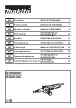 Makita GD0800C Instruction Manual preview