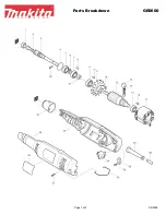 Предварительный просмотр 1 страницы Makita GE0600 Parts Breakdown