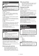 Предварительный просмотр 13 страницы Makita GN420CLZK Instruction Manual