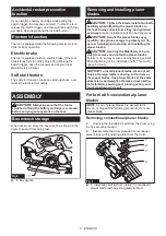 Предварительный просмотр 8 страницы Makita GPK01 Instruction Manual