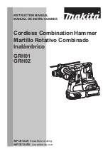 Makita GRH01 Instruction Manual preview