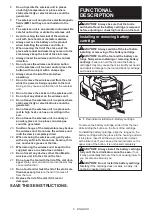 Предварительный просмотр 6 страницы Makita GRH01 Instruction Manual