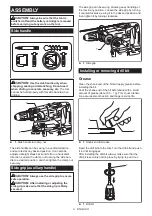 Предварительный просмотр 9 страницы Makita GRH05 Instruction Manual