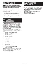 Preview for 20 page of Makita GRH06 Instruction Manual