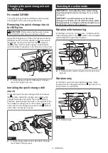 Предварительный просмотр 9 страницы Makita GRH08 Instruction Manual