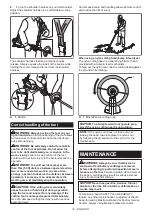 Предварительный просмотр 14 страницы Makita GRU04 Instruction Manual