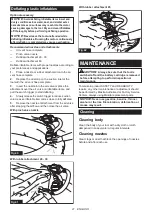 Предварительный просмотр 21 страницы Makita GSA01 Instruction Manual