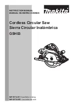 Preview for 1 page of Makita GSH03 Instruction Manual