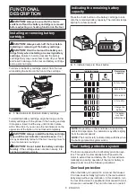 Предварительный просмотр 6 страницы Makita GTR01 Instruction Manual