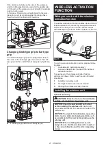 Предварительный просмотр 21 страницы Makita GTR01 Instruction Manual