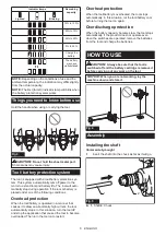 Preview for 6 page of Makita GTU01 Instruction Manual