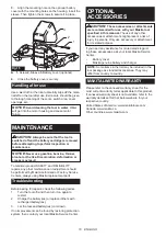 Preview for 10 page of Makita GTU01 Instruction Manual