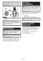 Preview for 10 page of Makita GTW01 Instruction Manual