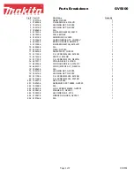 Preview for 2 page of Makita GV5000 Parts Breakdown