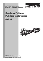 Preview for 1 page of Makita GVP01 Instruction Manual