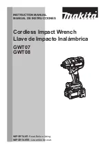 Preview for 1 page of Makita GWT08 Instruction Manual