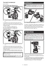 Preview for 11 page of Makita GWT08 Instruction Manual