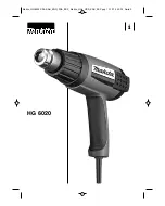 Предварительный просмотр 2 страницы Makita HG 6020 Manual