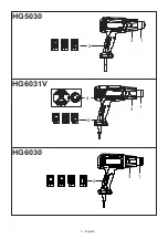 Предварительный просмотр 2 страницы Makita HG5030 Instruction Manual