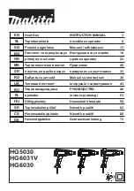 Предварительный просмотр 1 страницы Makita HG6031V Instruction Manual