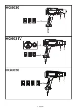 Предварительный просмотр 2 страницы Makita HG6031V Instruction Manual