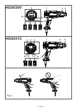 Предварительный просмотр 2 страницы Makita HG6530V Instruction Manual