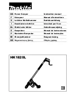 Preview for 1 page of Makita HK1820L Instruction Manual