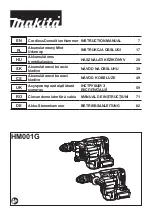 Preview for 1 page of Makita HM001GZ02 Instruction Manual