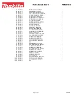 Preview for 3 page of Makita HM0810B Parts Breakdown