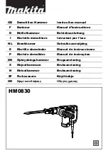 Preview for 1 page of Makita HM0830 Instruction Manual