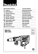 Makita HM1202 Instruction Manual preview