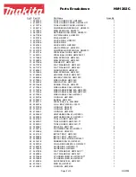 Preview for 2 page of Makita HM1202C Parts Breakdown