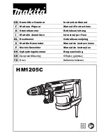 Makita HM1205C Instruction Manual preview