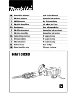 Makita HM1303B Instruction Manual предпросмотр