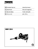 Preview for 1 page of Makita HM1306 Instruction Manual
