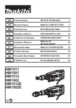 Preview for 1 page of Makita HM1511 Instruction Manual