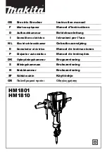 Preview for 1 page of Makita HM1810 Instruction Manual