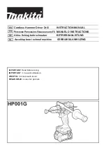 Preview for 1 page of Makita HP001G Instruction Manual