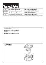 Preview for 41 page of Makita HP001G Instruction Manual