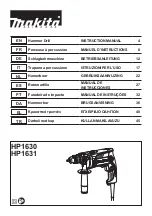 Предварительный просмотр 1 страницы Makita HP1630 Instruction Manual